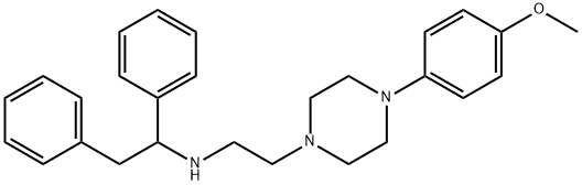 1-[2-[(1,2-Diphenylethyl)amino]ethyl]-4-(4-methoxyphenyl)piperazine Structure