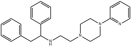 1-[2-[(1,2-Diphenylethyl)amino]ethyl]-4-(2-pyridyl)piperazine Structure