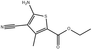 5-AMINO-4-CYANO-3-METHYL-THIOPHENE-2-CARBOXYLIC ACID ETHYL ESTER Structure