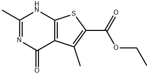 2,5-DIMETHYL-4-OXO-3,4-DIHYDRO-THIENO[2,3-D]PYRIMIDINE-6-CARBOXYLIC ACID ETHYL ESTER Structure