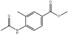 Benzoic acid, 4-(acetylamino)-3-methyl-, methyl ester (9CI) Structure