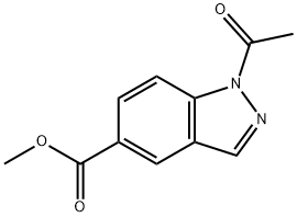 METHYL 1-ACETYL-1H-INDAZOLE-5-CARBOXYLATE Structure