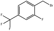 2-FLUORO-4-(TRIFLUOROMETHYL)BENZYL BROMIDE Structure