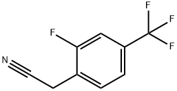 2-FLUORO-4-(TRIFLUOROMETHYL)PHENYLACETONITRILE 구조식 이미지