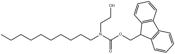 Decyl(2-hydroxyethyl)-carbaMic Acid 9H-Fluoren-9-ylMethyl Ester Structure