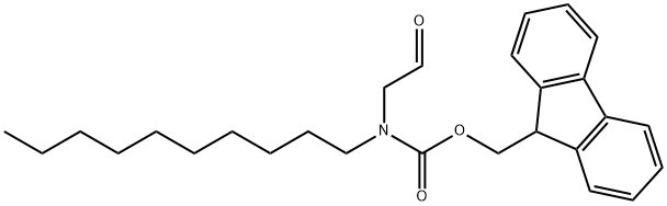 [N-(9-FLUORENYLMETHOXYCARBONYL)-N-DECYLAMINO]ETHANAL Structure