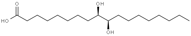 THREO-9,10-DIHYDROXYSTEARIC ACID Structure