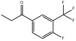 4'-FLUORO-3'-(TRIFLUOROMETHYL)PROPIOPHENONE Structure