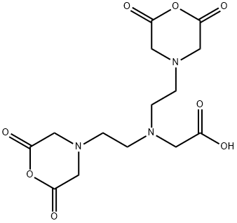 DIETHYLENETRIAMINEPENTAACETIC DIANHYDRIDE 구조식 이미지
