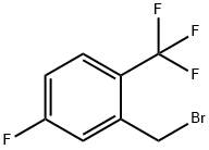 5-FLUORO-2-(TRIFLUOROMETHYL)BENZYL BROMIDE Structure