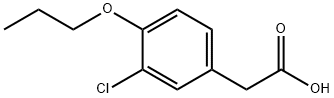 3-CHLORO-4-PROPOXY-BENZENEACETIC ACID Structure
