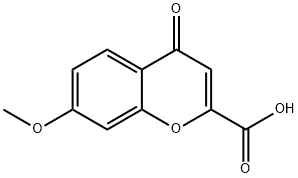 4H-1-BENZOPYRAN-2-CARBOXYLIC ACID, 7-METHOXY-4-OXO- 구조식 이미지