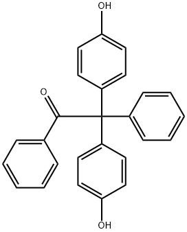 2,2-Bis(p-hydroxyphenyl)-2-phenylacetophenone Structure