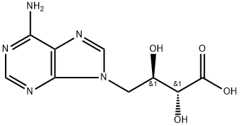 4-(9-ADENYL)-D-ERYTHRO-2,3-DIHYDROXYBUTYRIC ACID 구조식 이미지