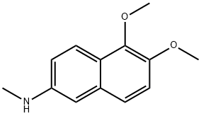 5,6-Dimethoxy-N-methyl-2-naphthalenamine Structure