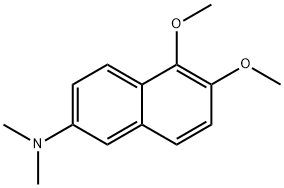 5,6-디메톡시-N,N-디메틸-2-나프탈렌아민 구조식 이미지