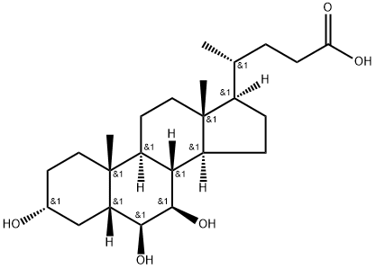β-Muricholic Acid 구조식 이미지