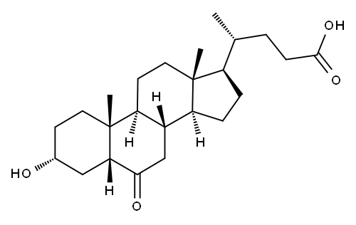 3-ALPHA-HYDROXY-6-KETOCHOLANIC ACID Structure