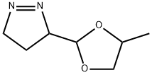 1-Pyrazoline,  3-(4-methyl-1,3-dioxolan-2-yl)-  (8CI) 구조식 이미지