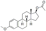 에스트라-1,3,5(10)-트리엔-17-올,3-메톡시-,아세테이트,(17베타)-(+/-)- 구조식 이미지