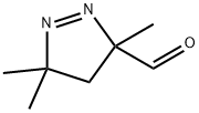 3H-Pyrazole-3-carboxaldehyde, 4,5-dihydro-3,5,5-trimethyl- (9CI) Structure