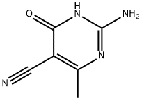 5-Pyrimidinecarbonitrile, 2-amino-1,4-dihydro-6-methyl-4-oxo- (9CI) 구조식 이미지