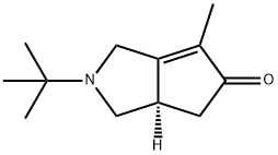 Cyclopenta[c]pyrrol-5(1H)-one, 2-(1,1-dimethylethyl)-2,3,3a,4-tetrahydro-6-methyl-, (3aR)- (9CI) 구조식 이미지