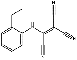 2-(2-에틸아닐리노)-1,1,2-에텐트리카르보니트릴 구조식 이미지