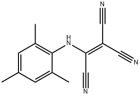 2-(2,4,6-트리메틸아닐리노)-1,1,2-에텐트리카르보니트릴 구조식 이미지