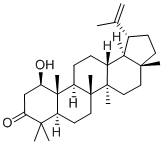 1β-Hydroxylup-20(29)-en-3-one Structure