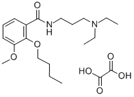 N-(3-디에틸아미노프로필)-2-부톡시-3-메톡시벤즈아미드옥살레이트 구조식 이미지
