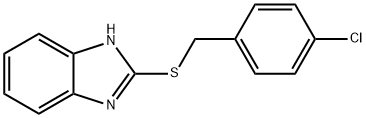 2-(4-CHLOROBENZYLTHIO)-1H-BENZO[D]IMIDAZOLE 구조식 이미지