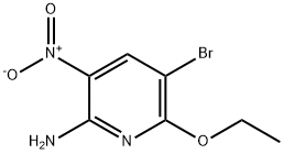 5-бромо-6-этокси-3-нитропиридин-2-амин структурированное изображение