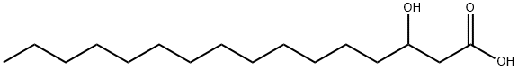 3-HYDROXYHEXADECANOIC ACID 구조식 이미지