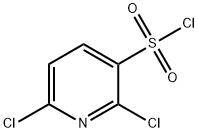 2,6-디클로로-피리딘-3-술포닐염화물 구조식 이미지
