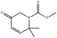 1(2H)-피리딘카르복실산,5,6-디히드로-2,2-디메틸-5-옥소-,메틸에스테르 구조식 이미지