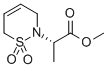 2H-1,2-티아진-2-아세트산,3,6-디하이드로-알파-메틸-,메틸에스테르,1,1-디옥사이드,(알파) 구조식 이미지