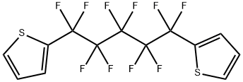 2,2'-(1,1,2,2,3,3,4,4,5,5-데카플루오로-1,5-펜탄디일)비스티오펜 구조식 이미지