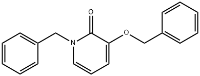 N-벤질-3-벤질옥시-2-피리돈 구조식 이미지