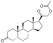 (5β)-21-(Acetoxy)pregnane-3,20-dione 구조식 이미지