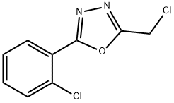 2-(클로로에틸)-5-(2-클로로페닐)-1,3,4-옥사디아졸 구조식 이미지