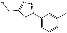 2-(CHLOROMETHYL)-5-(3-METHYLPHENYL)-1,3,4-OXADIAZOLE Structure