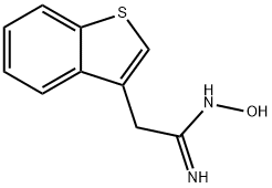 2-(1-BENZOTHIOPHEN-3-YL)-N'-HYDROXYETHANIMIDAMIDE Structure