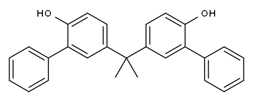 2,2-BIS(2-HYDROXY-5-BIPHENYLYL)PROPANE Structure