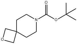 2-Oxa-7-azaspiro[3.5]nonane-7-carboxylic acid, 1,1-dimethylethyl ester Structure