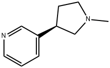 Pyridine, 3-[(3R)-1-methyl-3-pyrrolidinyl]- (9CI) 구조식 이미지