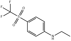 4-(Trifluoromethylsulfonyl)-N-ethylaniline 구조식 이미지