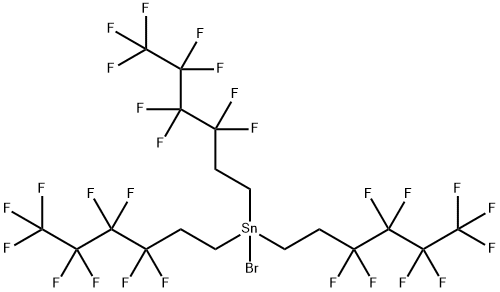 TRIS(1H,1H,2H,2H-PERFLUOROHEXYL)TIN BROMIDE Structure