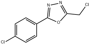 2-(클로로에틸)-5-(4-클로로페닐)-1,3,4-옥사디아졸 구조식 이미지