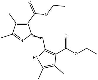 ethyl 2-[(3-ethoxycarbonyl-4,5-dimethyl-1H-pyrrol-2-yl)methylidene]-4, 5-dimethyl-pyrrole-3-carboxylate 구조식 이미지